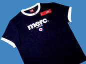 View Item New Merc London Retro 60's Mod Target T Shirt BLACK